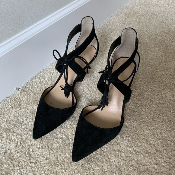 ANN TAYLOR Carson Suede Tassel Pumps - Picture 5 of 7